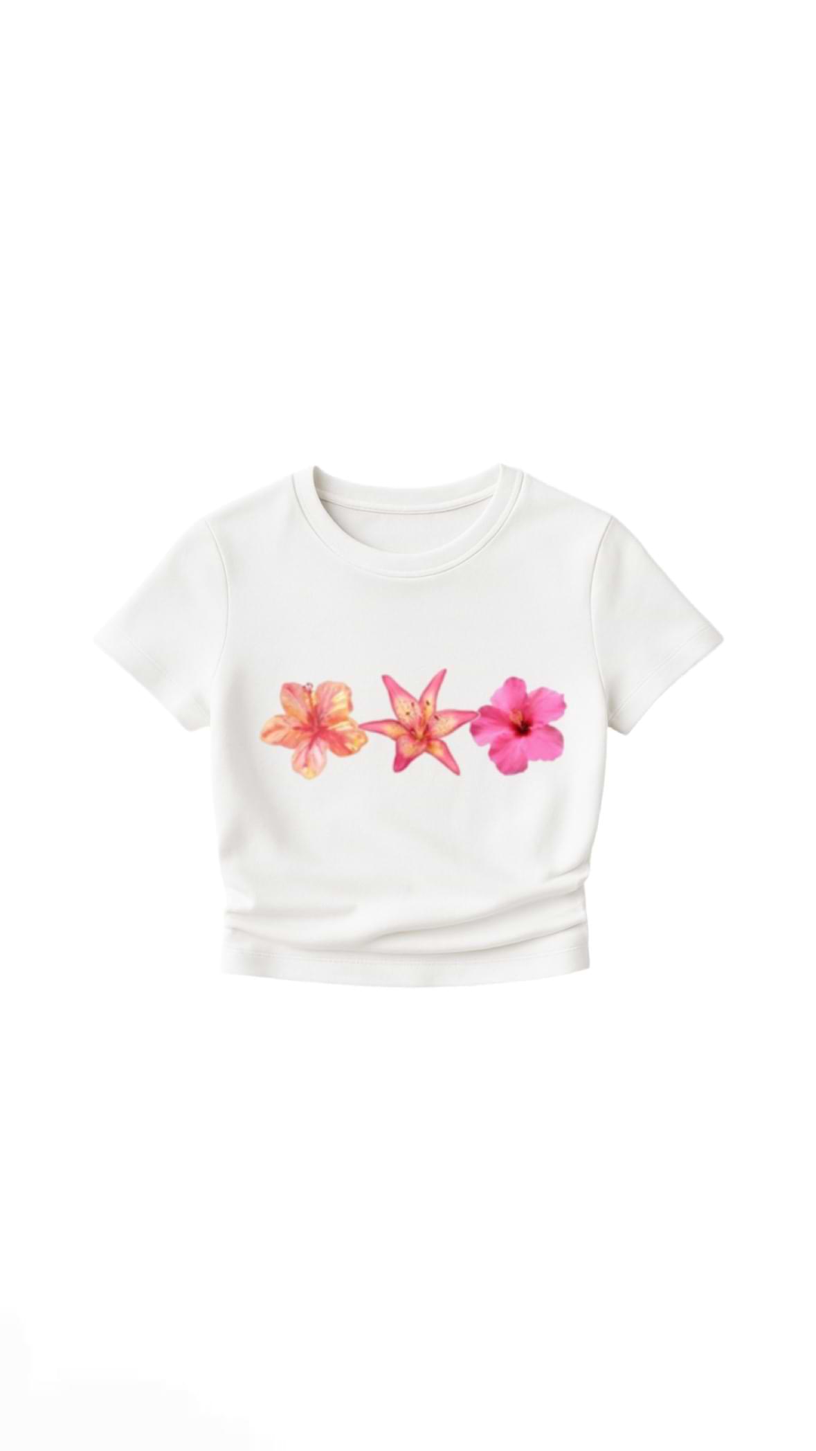 Floral trio tee