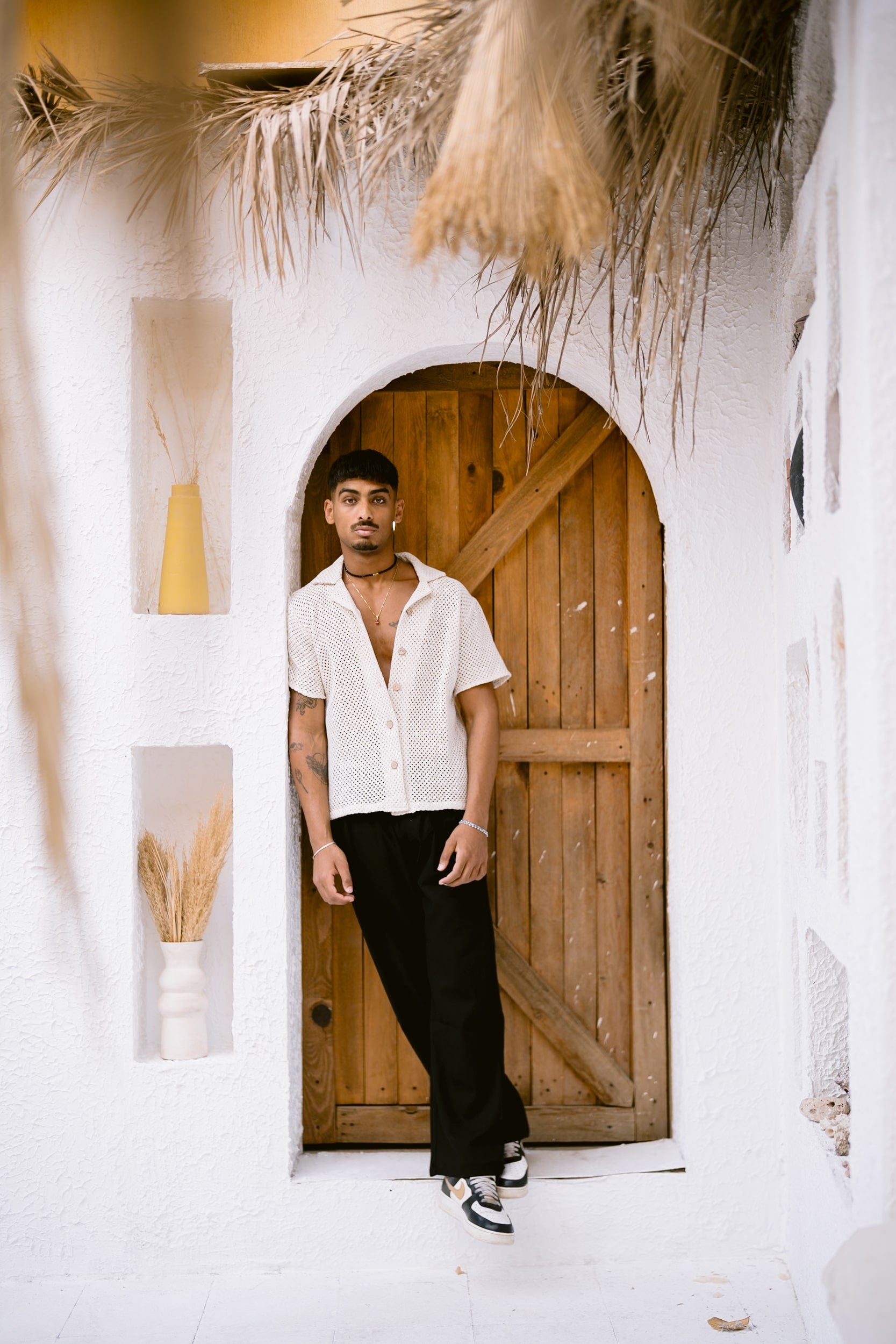 Open-Knit shirt