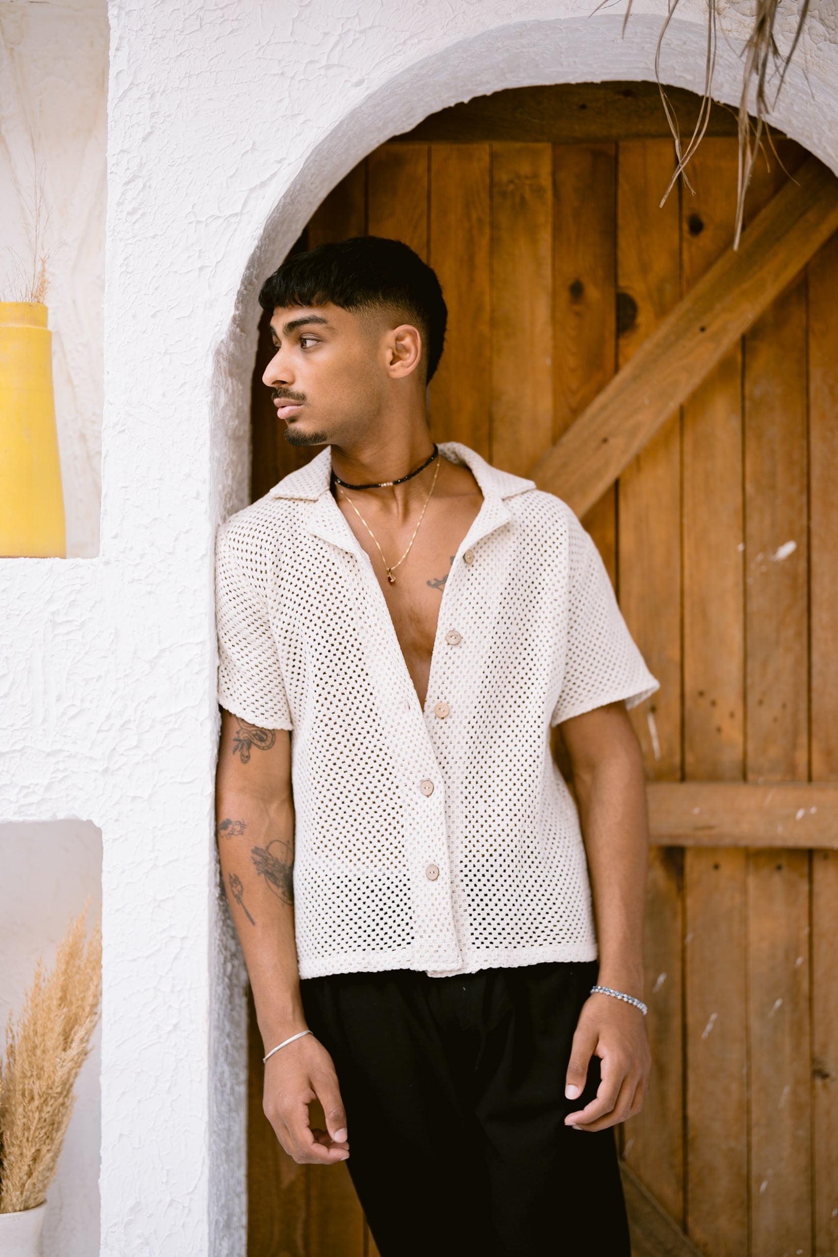 Open-Knit shirt