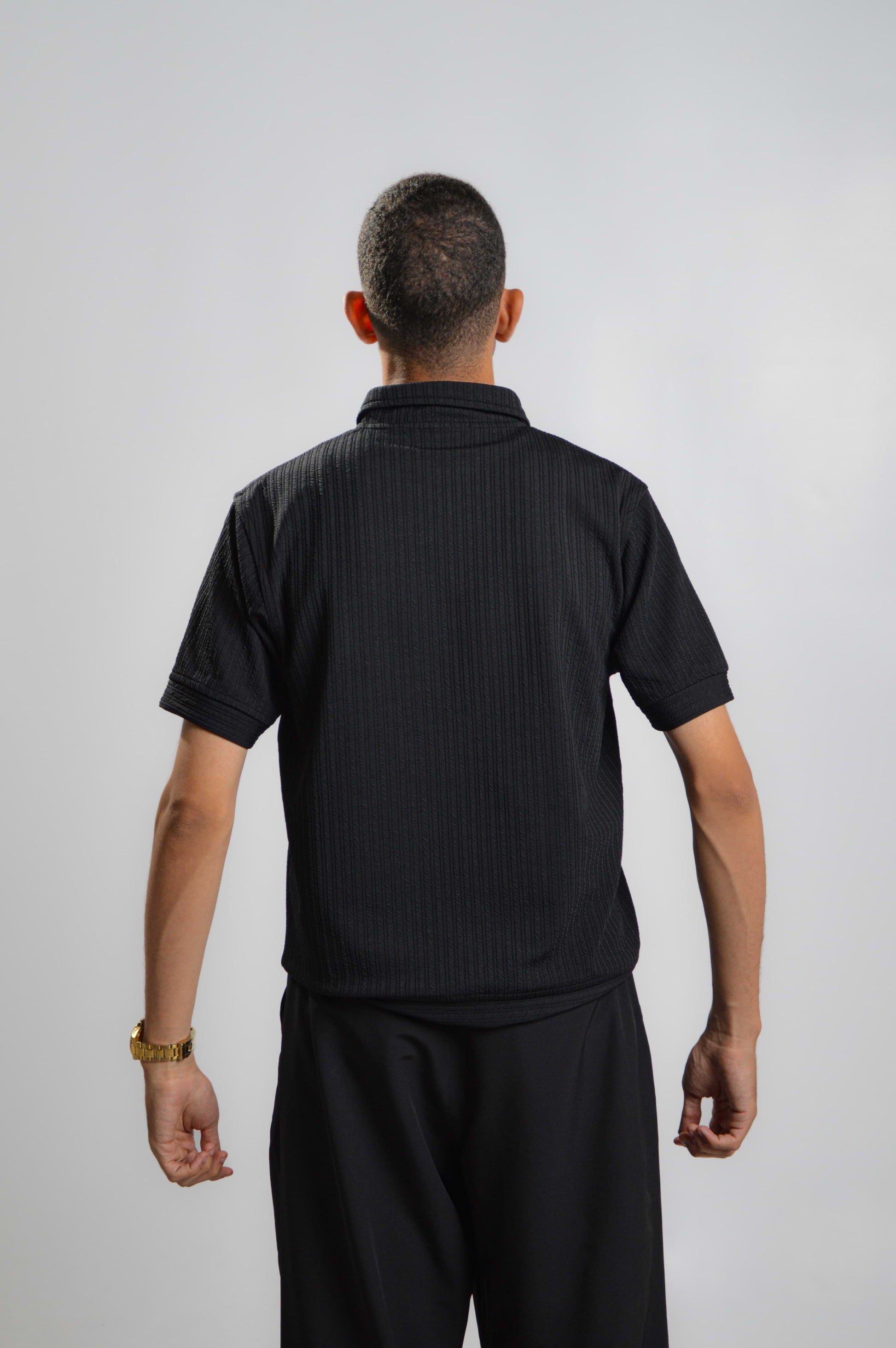 Midnight knit old money polo