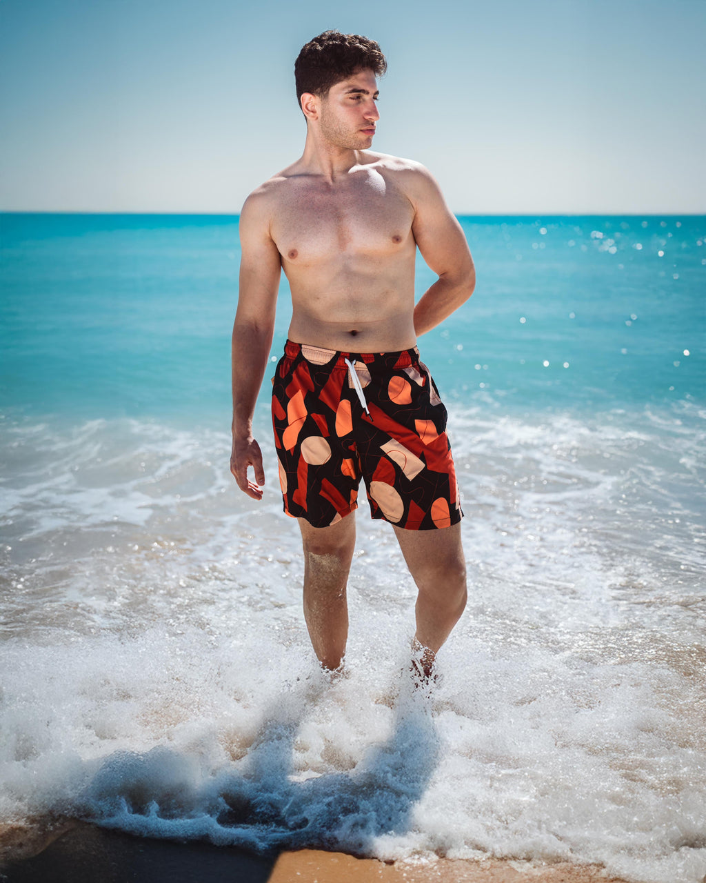 Solmare peach swimshort