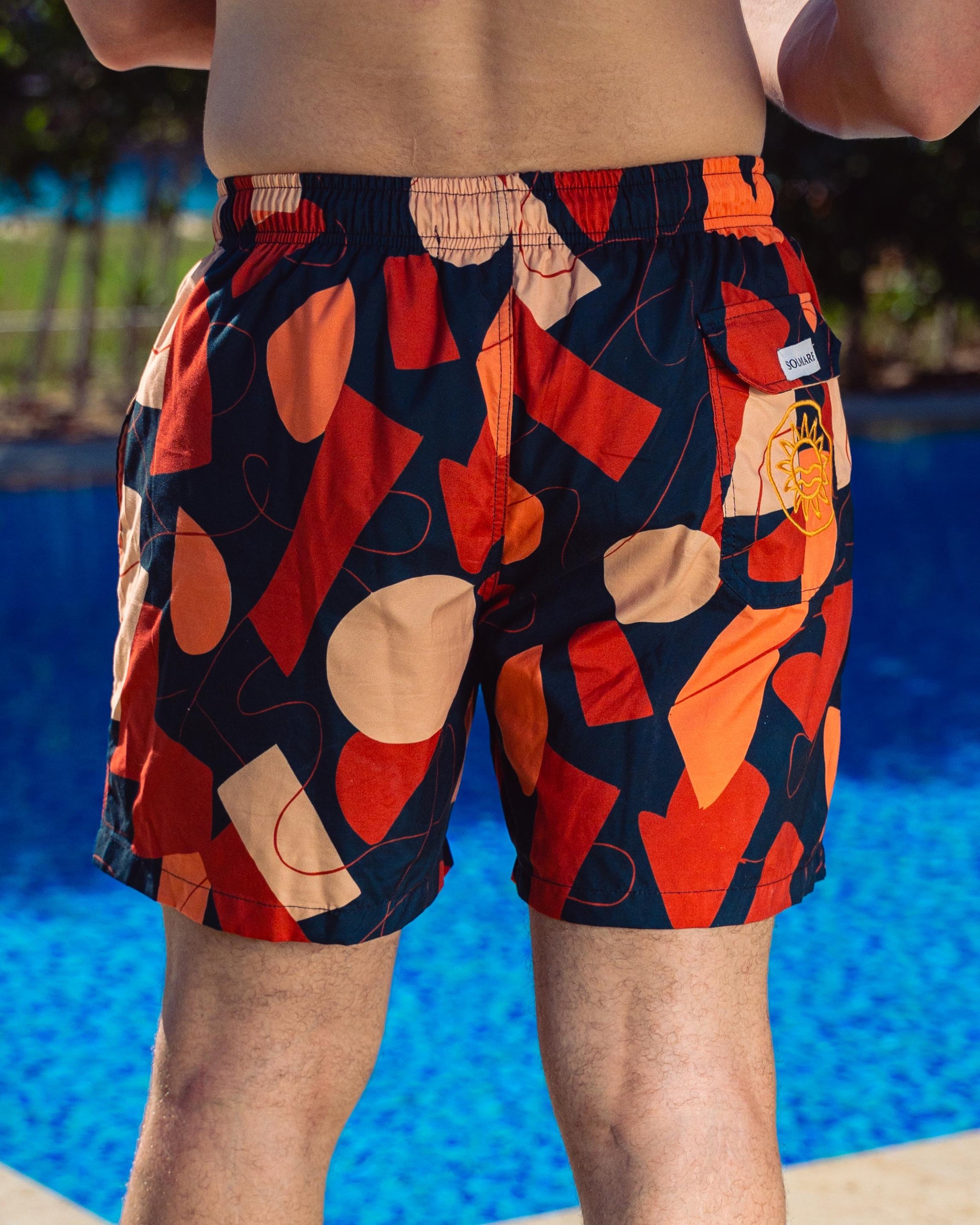 Solmare peach swimshort