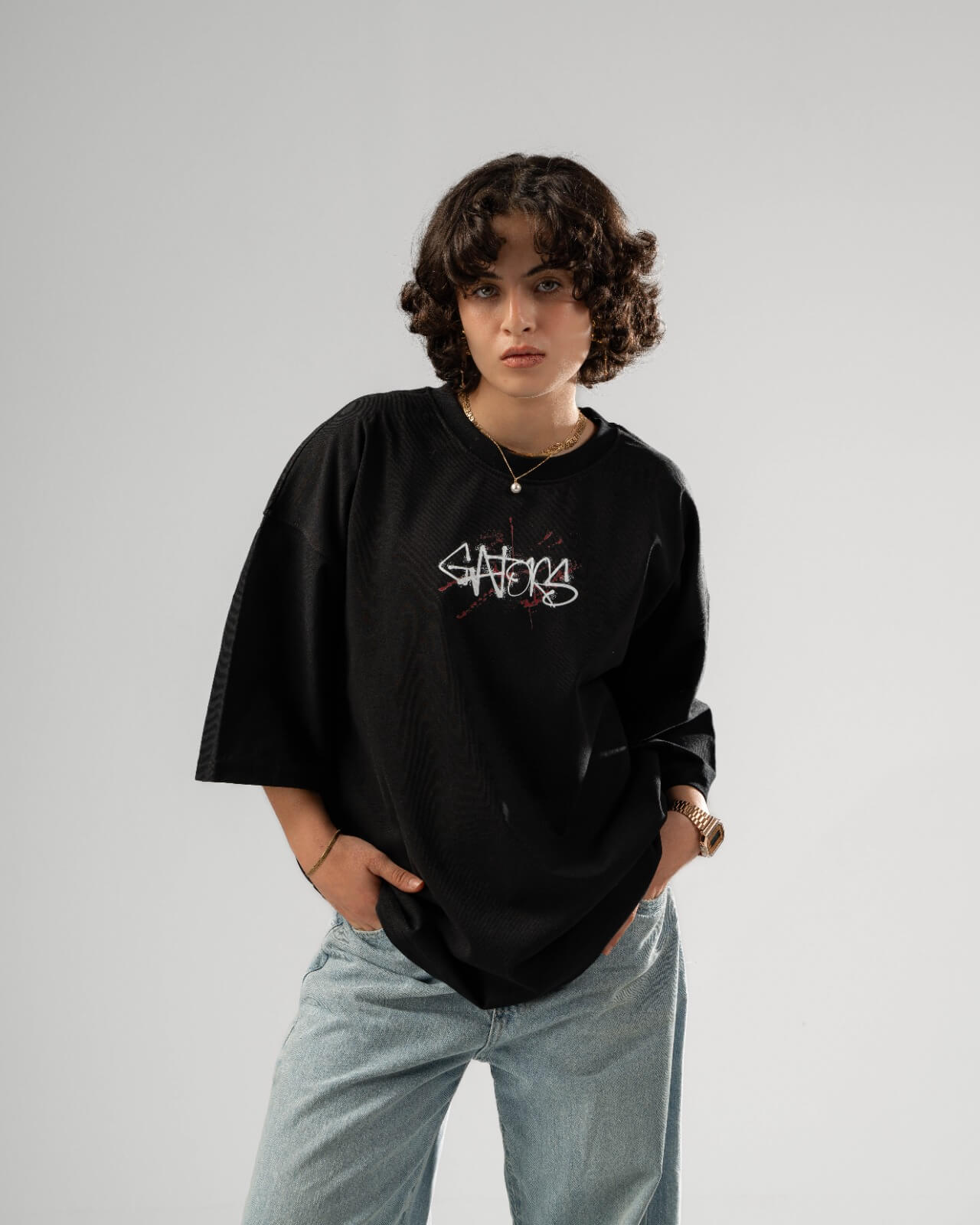 can't knock the hustle oversized T-shirt