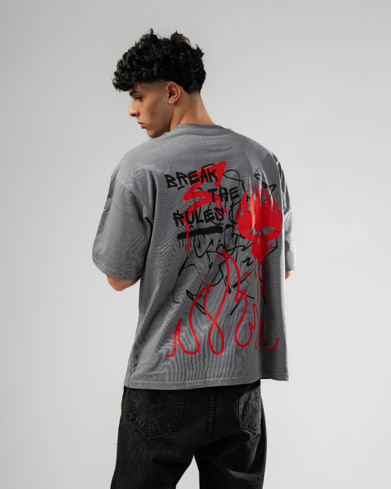 Break the rules iron oversized T-shirt