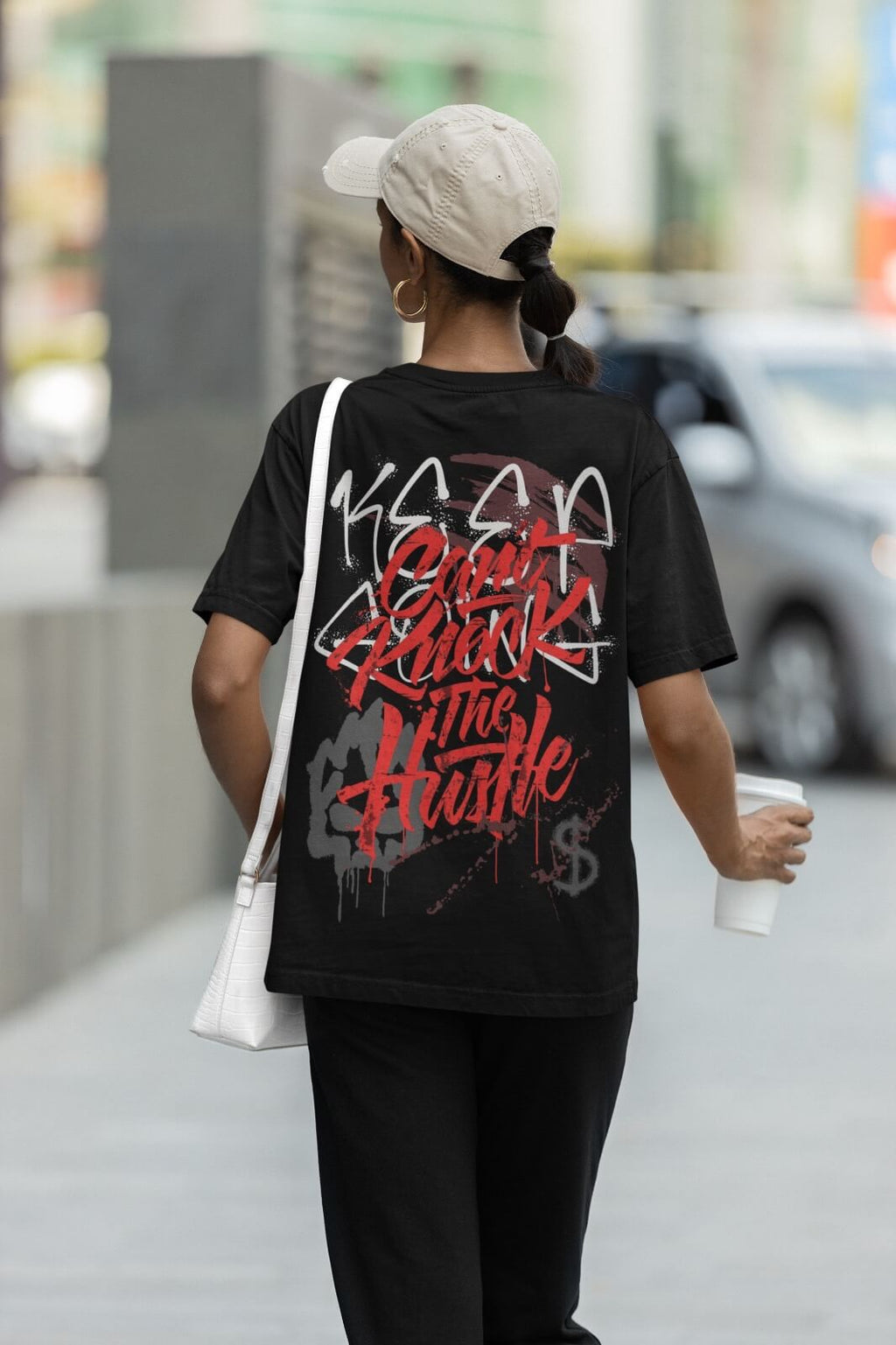 can't knock the hustle oversized T-shirt