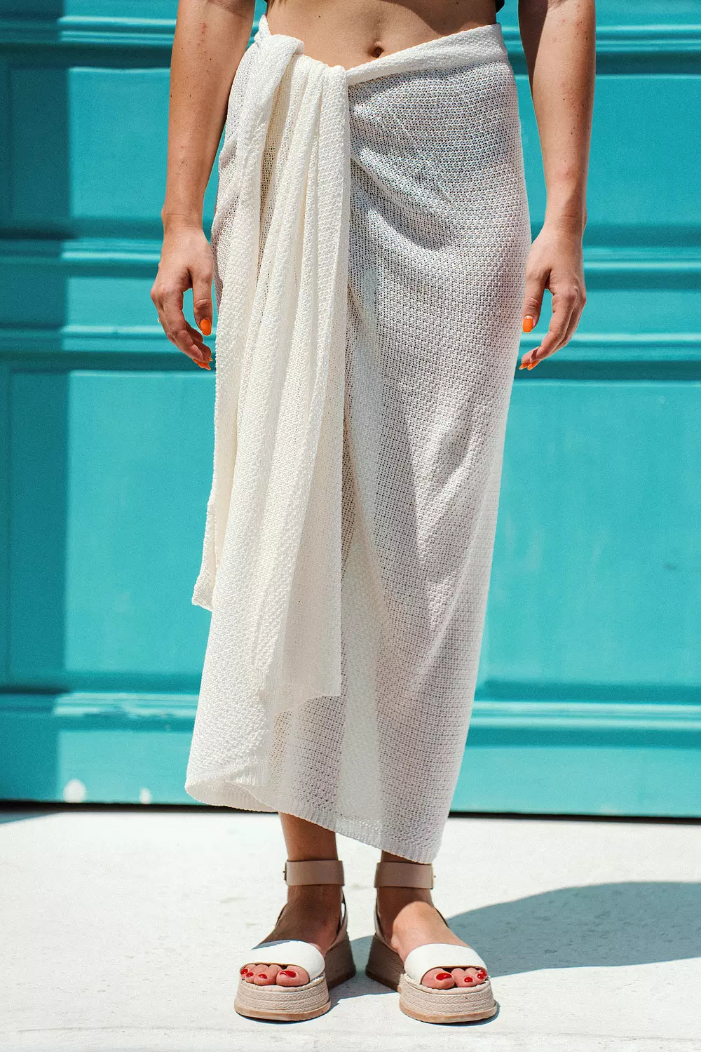 White Nomad Knit Cover-Up