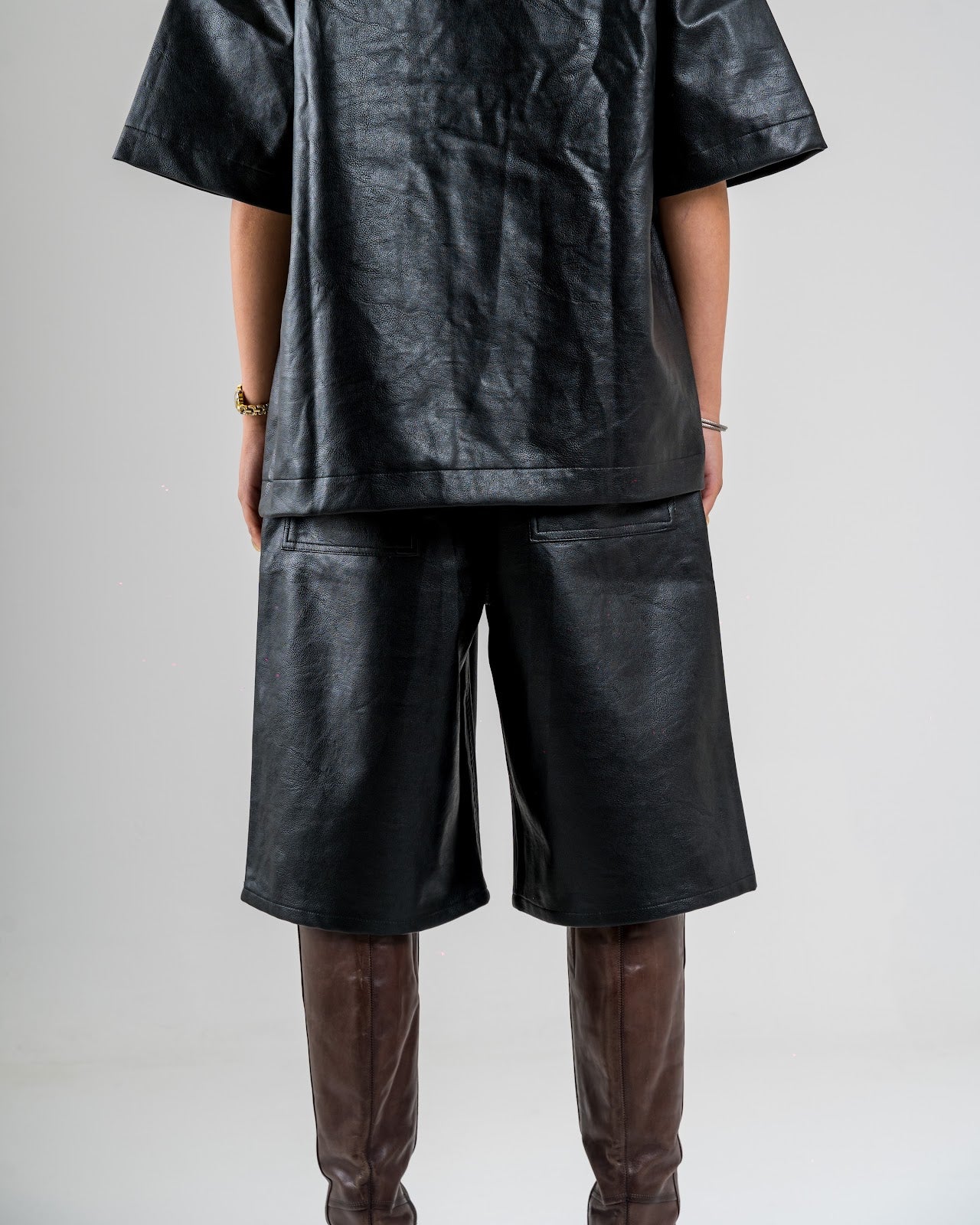 Faux Leather Shorts