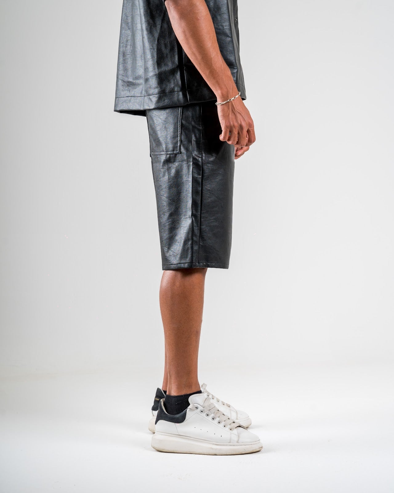 Faux Leather Shorts